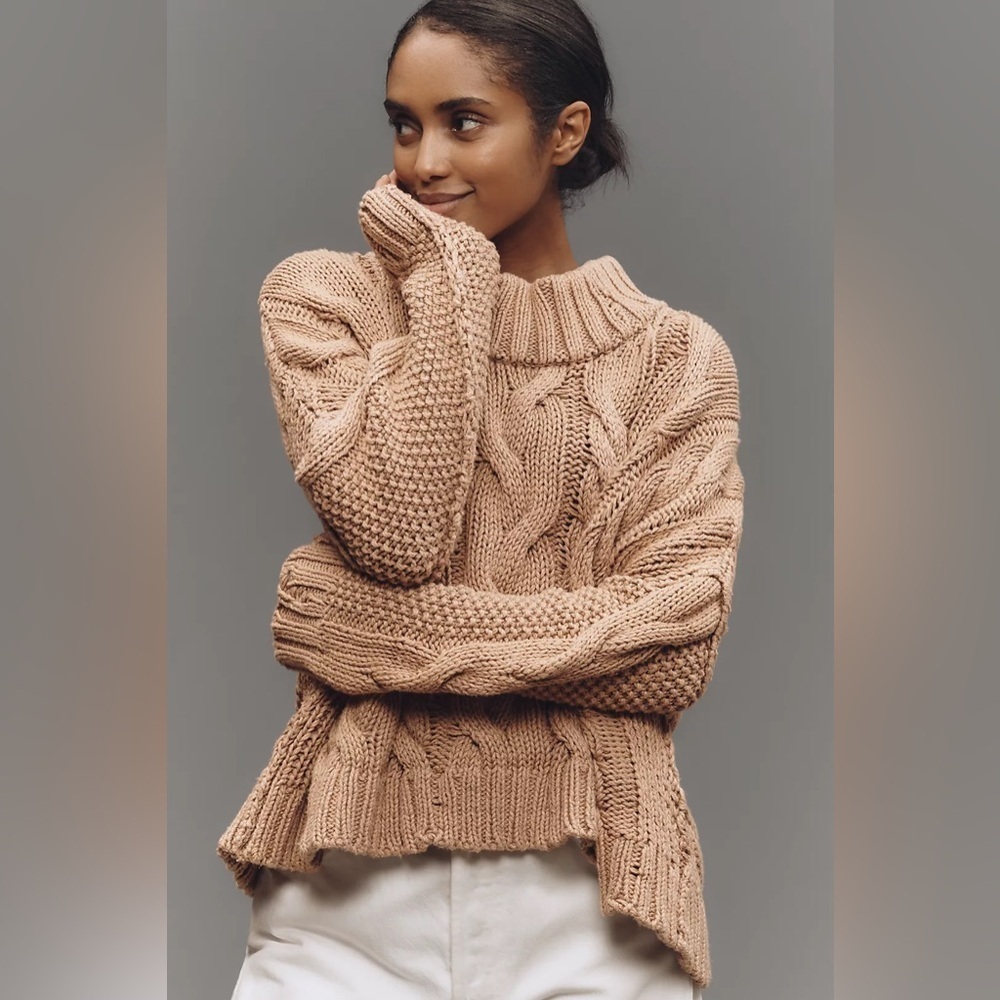 NWT! Anthropologie Pilcro Cable-Knit Pullover Sweater - Multiple💎